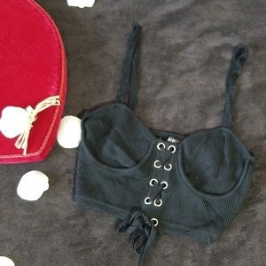Lace Up CROP TOP!
